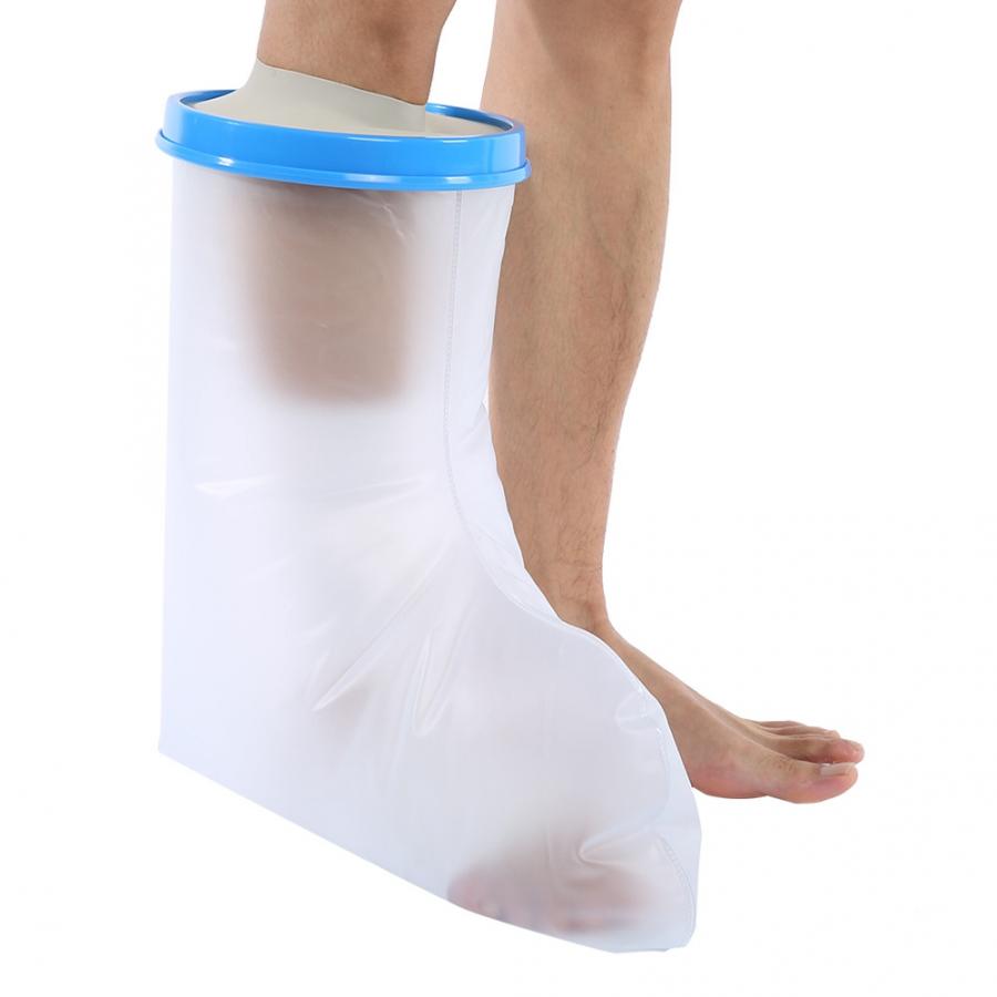 Protector de vendaje fundido impermeable ajustable para adultos, Protector de rotura de heridas, rodilla, muslo, pantorrilla, mano, brazo, cubierta de tobillo para ducha, Corrector: Ankle