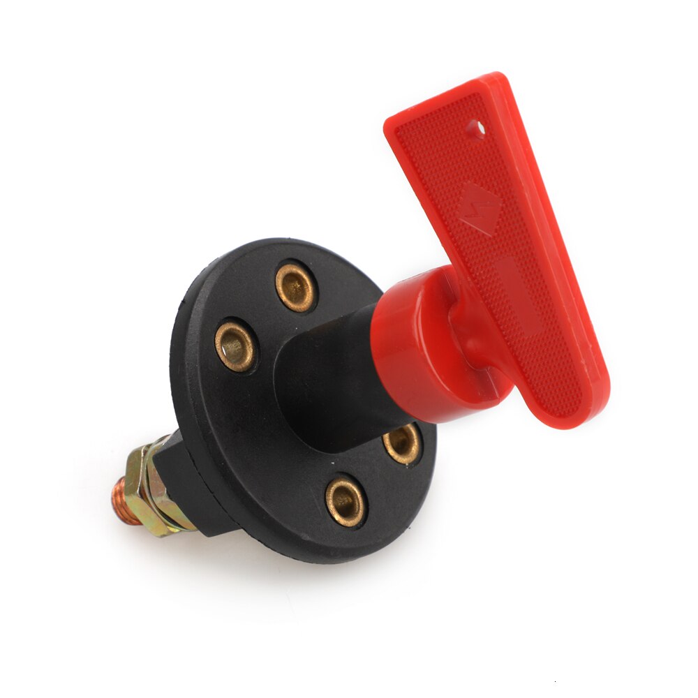 Battery Cut Off Disconnect Kill Switch w/ Removable Key Power Anti Theft 2 Post