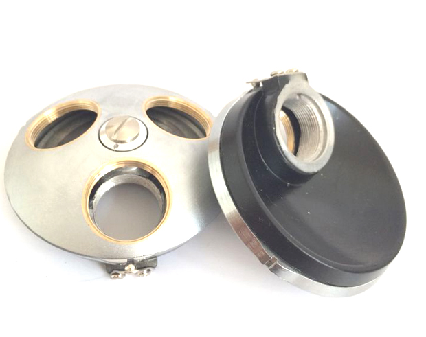 3 holes objective converter for Biological Microscope Revolving Nosepiece 3-hole Microscope Objective Lens Adapter Holder