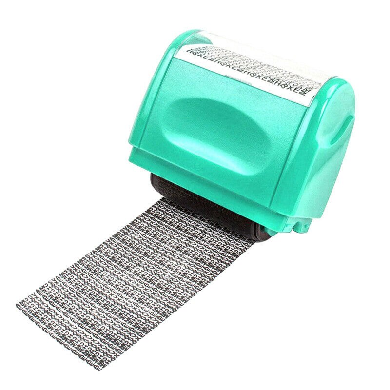 Identity Privacy Protection Roller Stamp ID guard Portable Information Coverage Messy Code Data Protector Security Seal