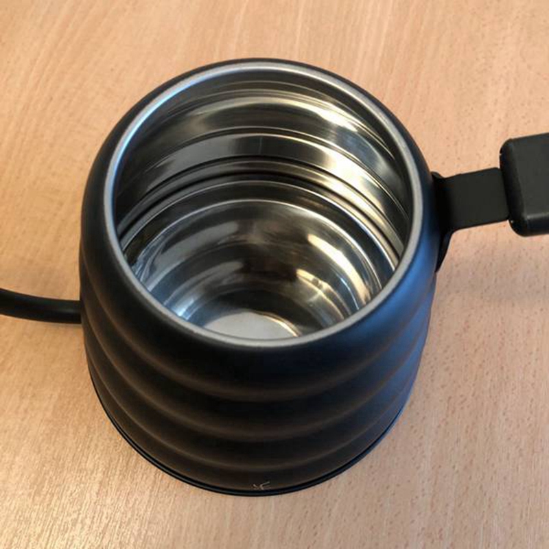 Coffee Kettle 1L Stainless Steel Pour over Coffee Pot Kettle Drip Kettle with Thermometer for Home Office Cafetera