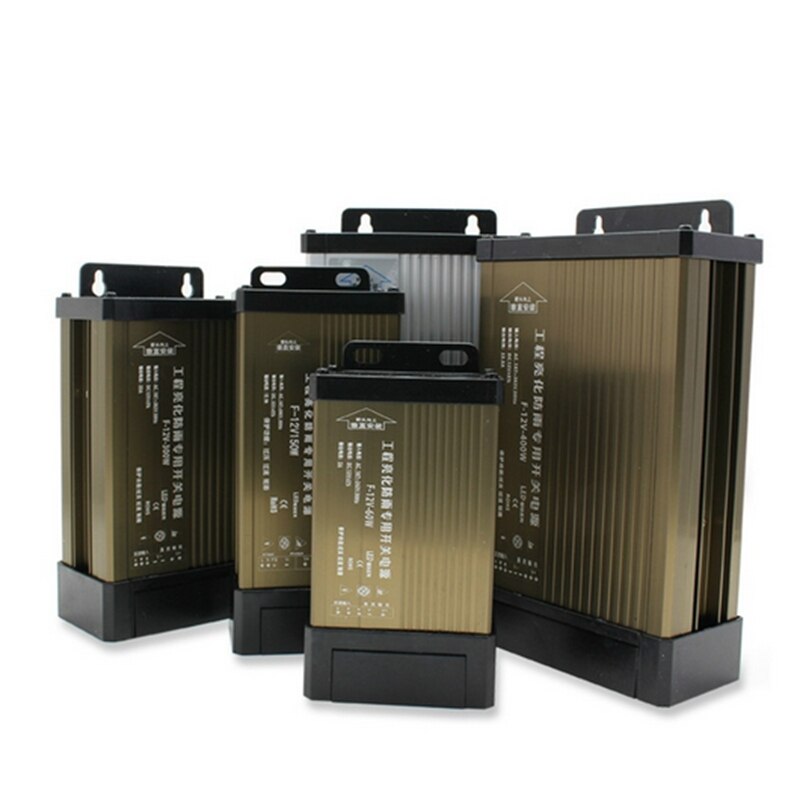 5V 12 V 24 V Rainproof Switching Power Supply IP43 DC12V 60W 100W 150W 200W 300W 400W 500W 220V LED outdoor Transformer