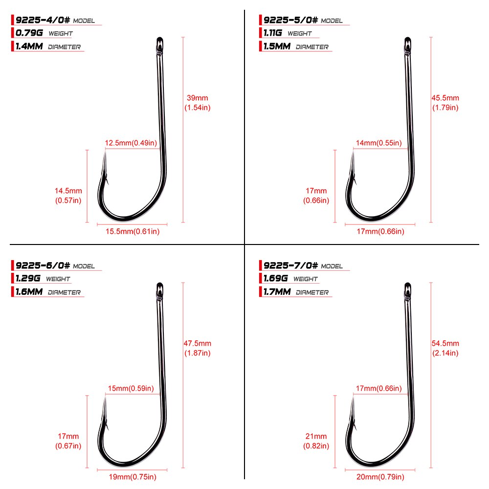 Proberos jig grote serie vishaak sunlure merk enkele haak 32786-1/0-5/0 maten vishaak zoutwaterbaars