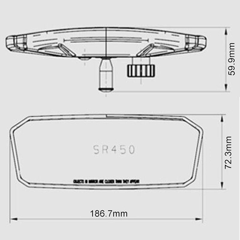 Utv/atv backspegel för can-am brp utv maverick  x3 med krossskyddad härdat glas universal backspeglar