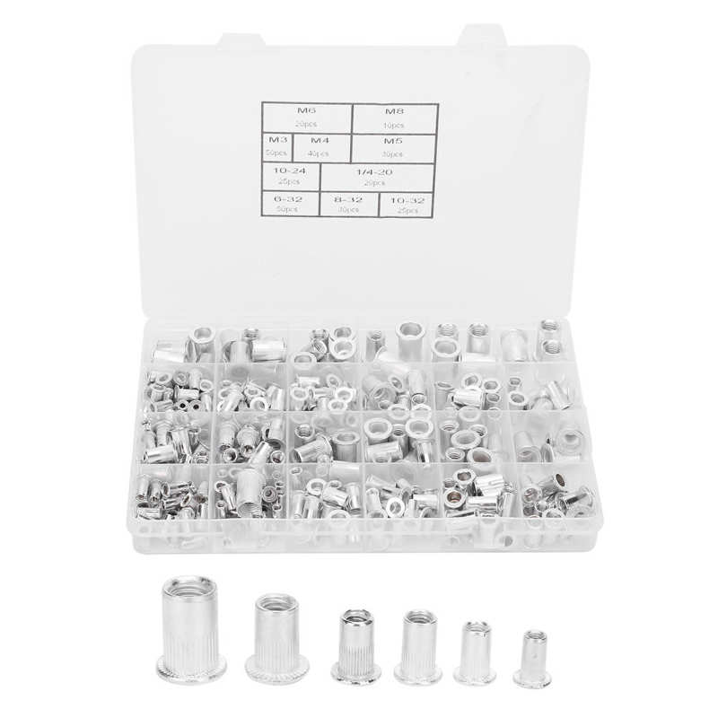 Schroefdraadbussen metrische schroefdraadbussen / doos aluminium klinkmoer 6 - 32/ 8 - 32/ 10 - 24/ 10 - 2 - 32/ 1/4 - 20/ m3/ m4/