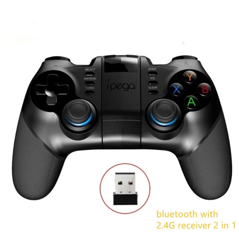 Ipega PG-9156 Bluetooth Gamepad with 2.4G Wireless Receiver for iPhone Samsung Huawei PC Android TV Box Game Controller Gamepads