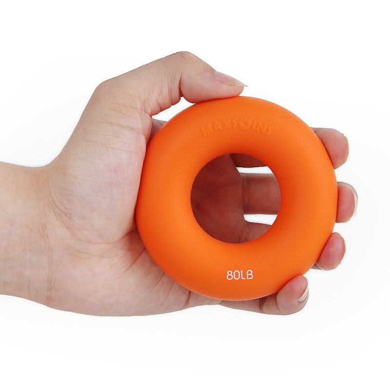 Draagbare Hand Gripper Aangrijpende Ring Carpaal Expander Arm Vinger Sterkte Trainer Revalidatie Pow Hand Exerciser Ball Gym Gereedschap: Oranje