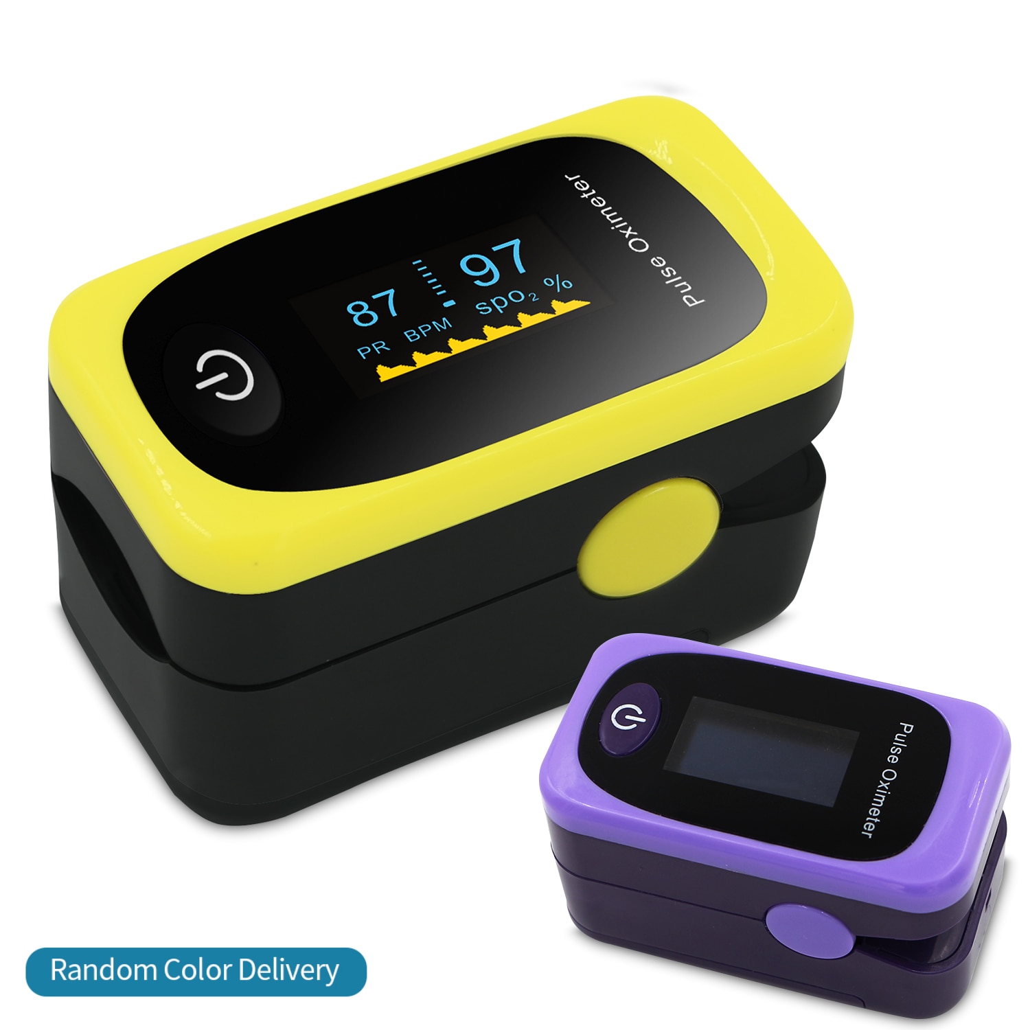 Digital fingertoppspulsoximeter led/oled blod syrgassensor saturation spo 2 monitor mätare bärbar fingeroximeter