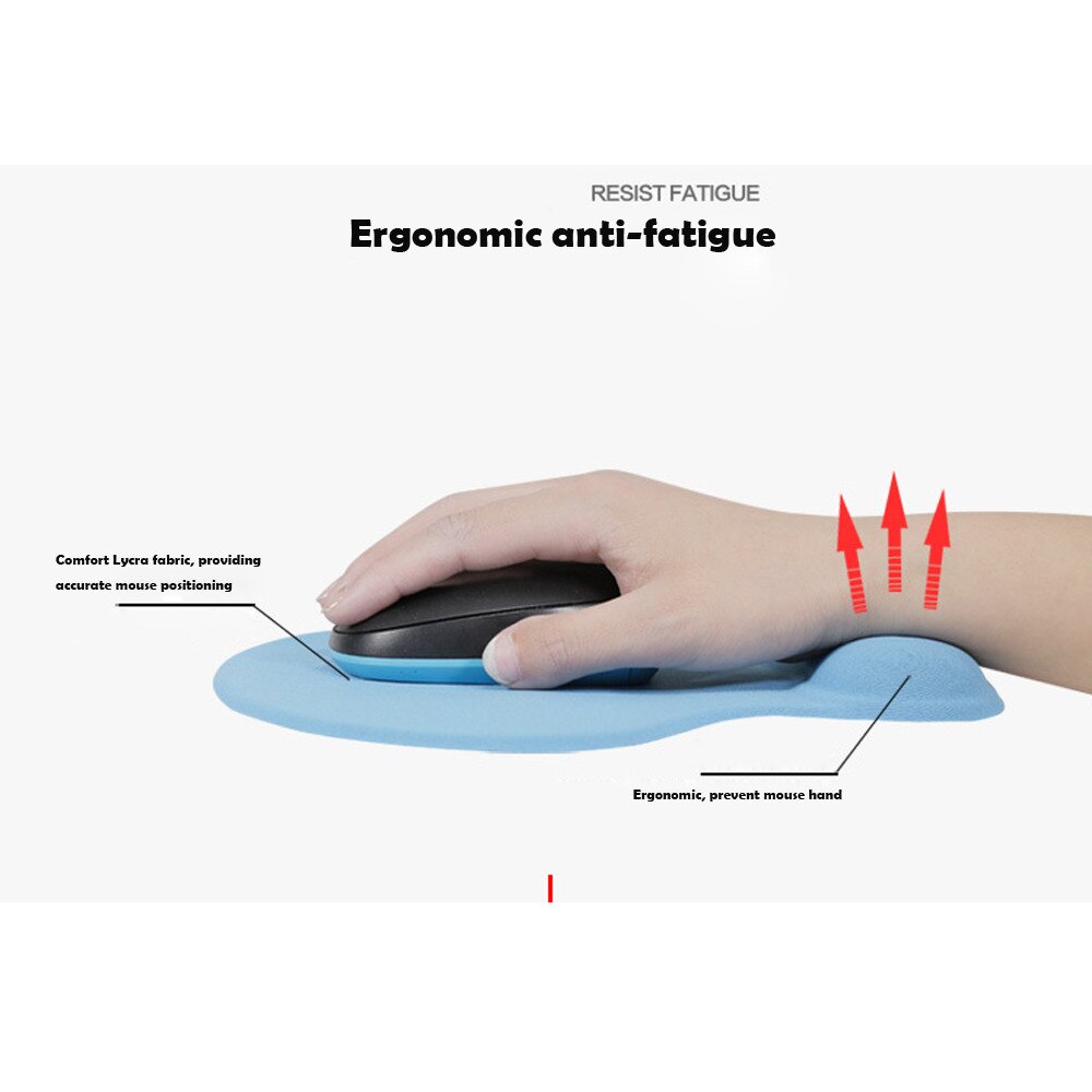 Gaming Mouse Pat almohadilla blanda para ratón de silicona con reposamuñecas, alfombrilla de soporte para PC, portátil, Gaming