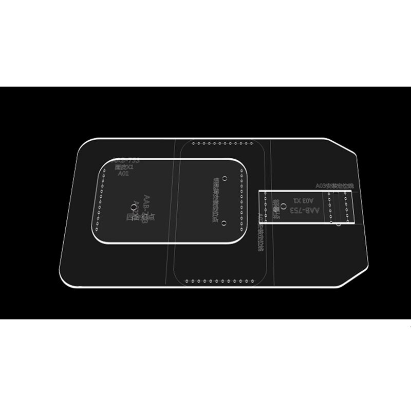 1Set Leather Handmade Craft Key Case Sewing Pattern Acrylic Stencil Template Sewing Accessories