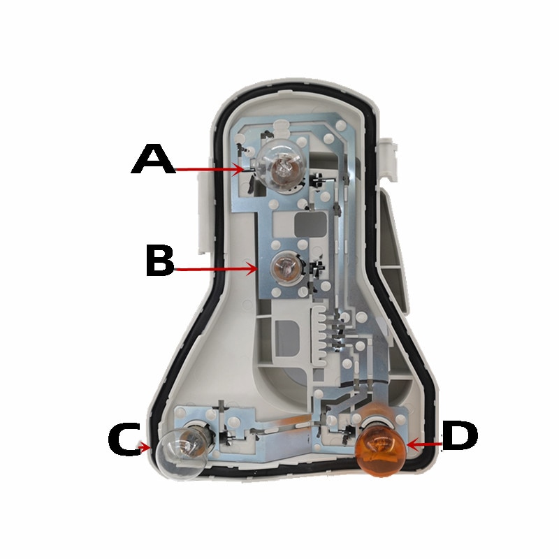 6Q6 945 257 258 F Right&Left Rear Tail Light Bulb Holder Circuit Board Lamp For VW Polo Vento 2006 Hatchback 6QD945257A