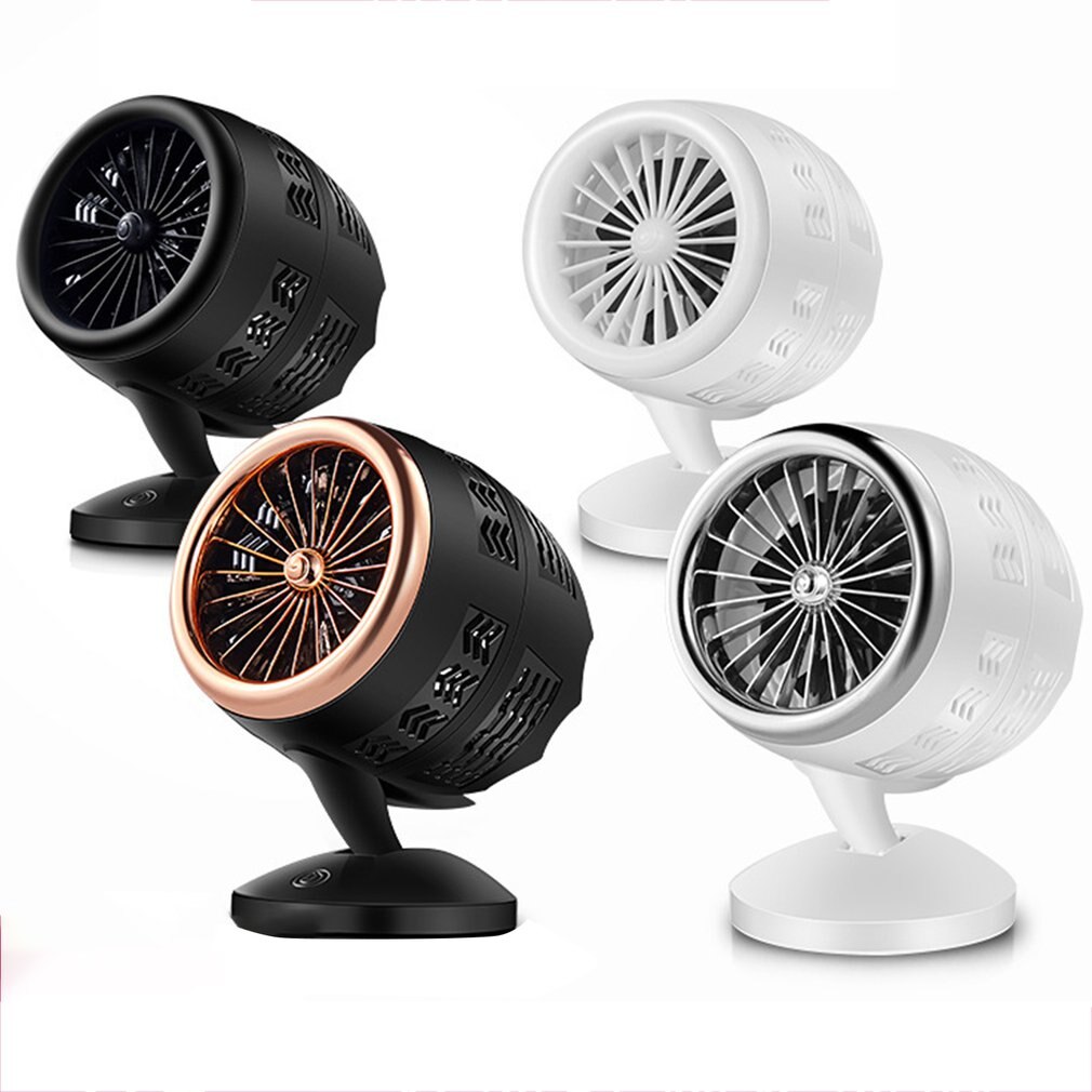 Klima sessiz konveksiyon hava sirkülasyonu masaüstü Mini Fan taşınabilir küçük Fan çift yaprak Turbo Fan taşınabilir dayanıklı