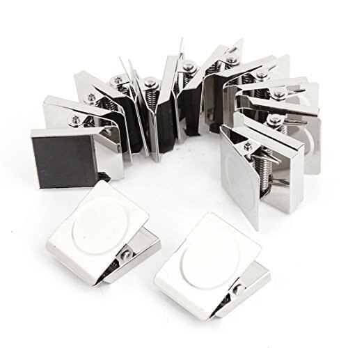 12 stuks 3cm , veerbelaste magnetische memo-notitieklemmen voor op de koelkast (zilver)