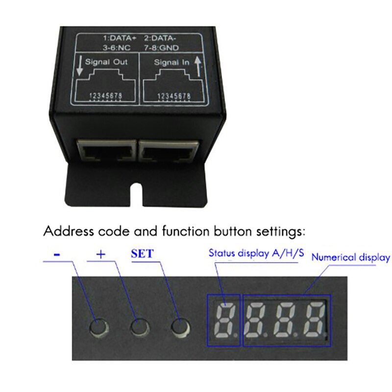 DMX512 Decoder 4-Channel Constant Voltage Strip Display DMX Digital Tube Decoder LED Light Converter