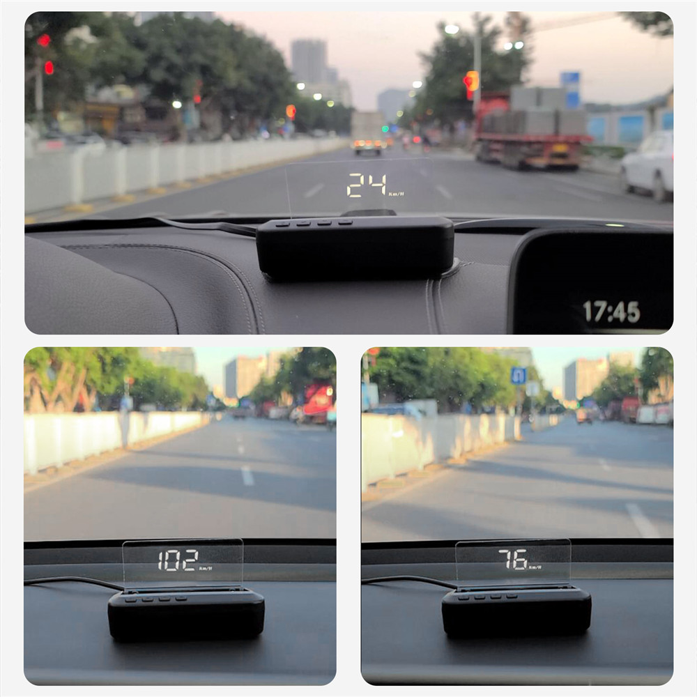 A Set HUD Display Adjustable Angle Head-up Display Car GPS Gauge Head up Display Speedometer For Vehicles