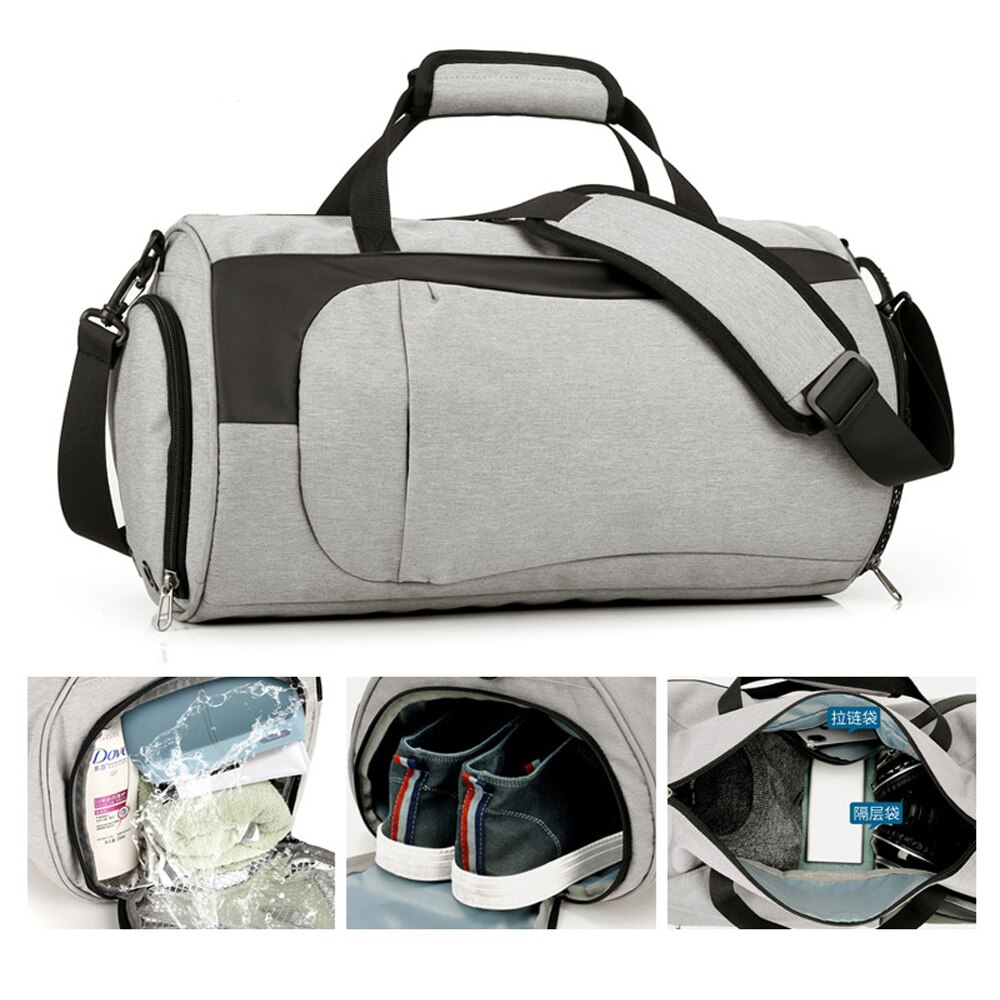 Bolsas de Fitness para entrenamiento para hombre y mujer, bolso de viaje para gimnasio, deporte al aire libre, natación, Yoga húmedo seco para mujer