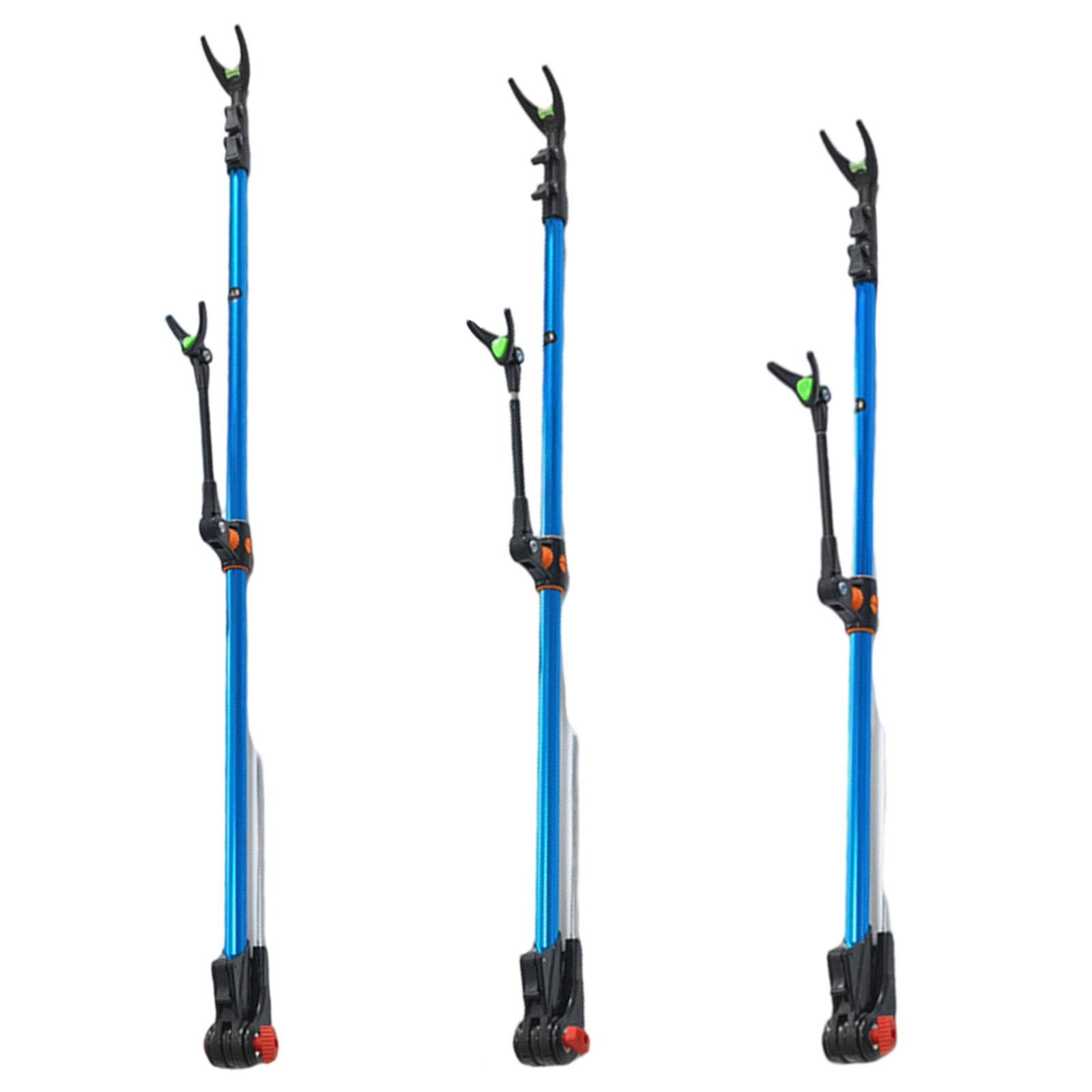Telescopic Fishing Rod Holder Pole Stand Bracket Rack Aluminum Alloy Extending Rod Rest Adjustable Fishing Rod Holder Equipment