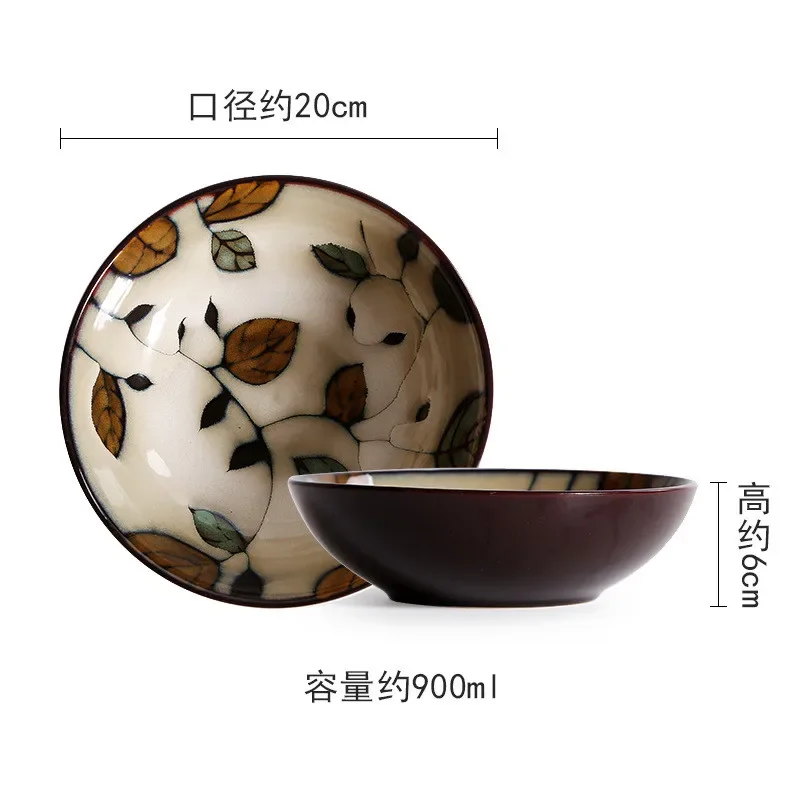 1Stck Ofen Glasur Hand bemalt Blumen Keramik Platte Geschirr Quadratische Platte Steak Salat Obst Kuchen Sushi Lagerung Dekorative platte: verrotten