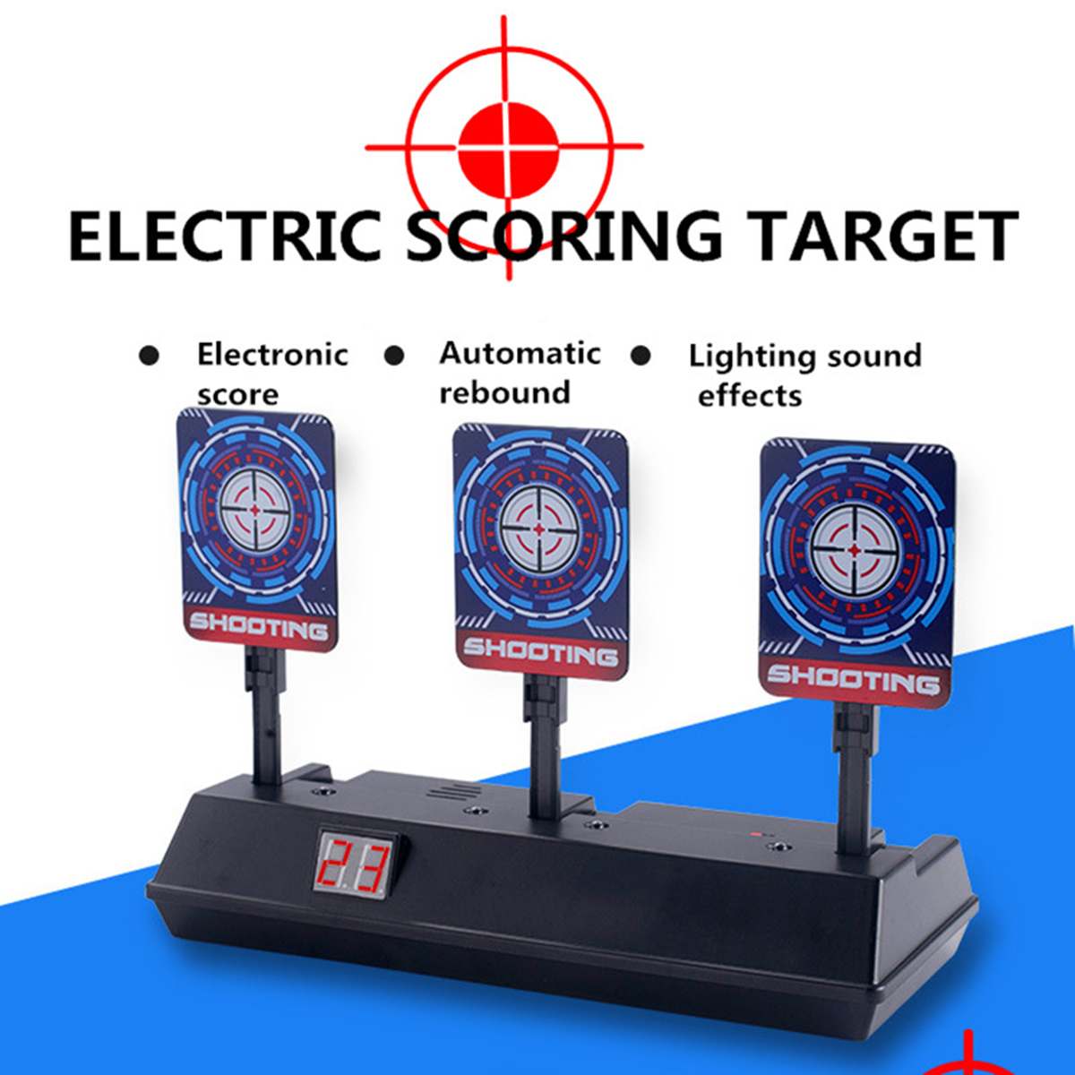 DIY High Precision Scoring Auto Reset Electric Target for kids Toys Outdoor Sports Fun Toys For Kids Toy Parts Shooting Game