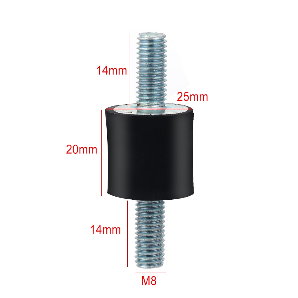 M5/M6/M8 Universal Car Anti Vibration Rubber Mounts Shock Damper for Air Compressors Pump Auto Replacement Parts