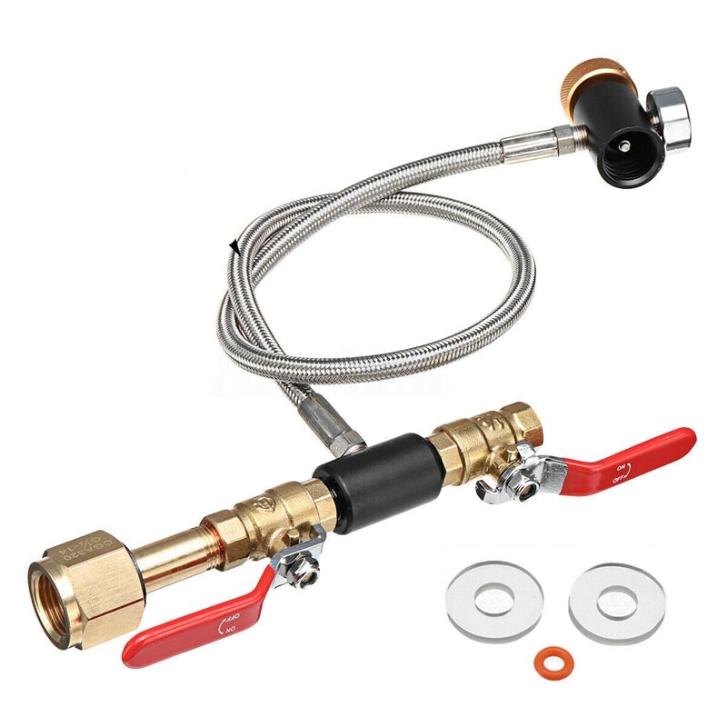 G1/2 CO2 Cylinder Refill Adapter Hose, CO2 Refill Station Connector Kit for Filling Soda Maker for Sodastream Tank: Default Title