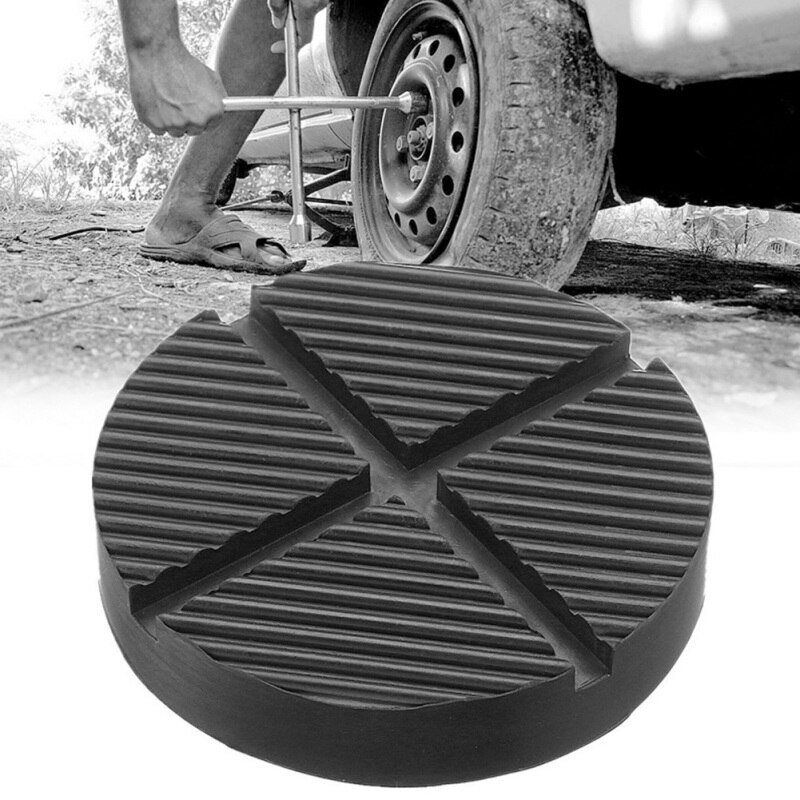 Auto Jack Gummi Pad Universal- Auto Jack Adapter Kreuz Schlitz Rahmen Schiene Schutz Auto Zubehör Jack Steht Schwarz