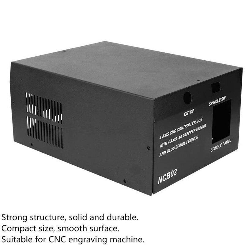 -NCB02 CNC Control Box,CNC Control Box Empty Shell,Iron CNC Router Engraving Machine Control Box Shell, Easy Installation