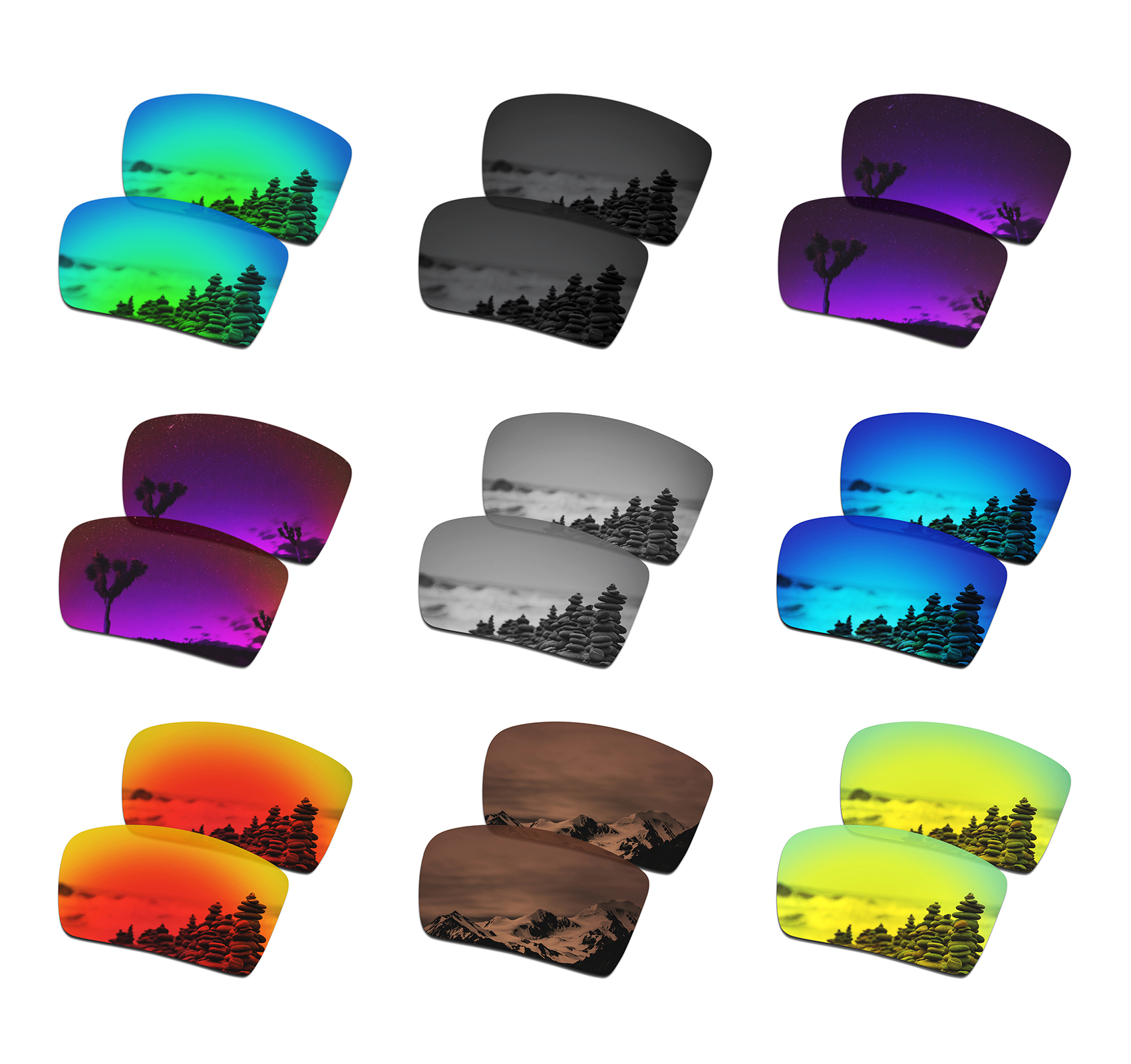 SmartVLT Polarized Replacement Lenses for Oakley Eyepatch 2 Sunglasses - Multiple Options