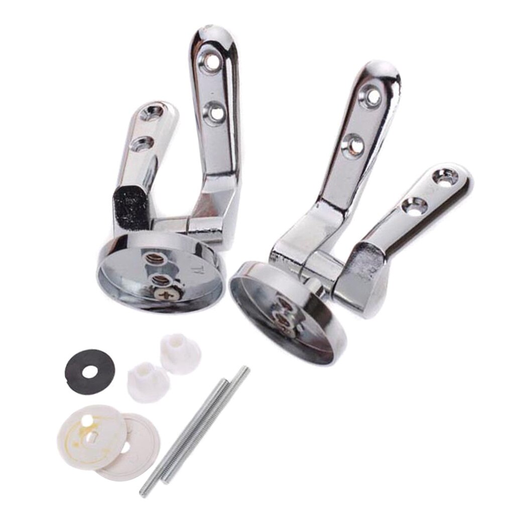 1 Set Standaard Vervanging Onderdelen Toiletbril Scharnieren Wc Bevestiging Bevestigingen