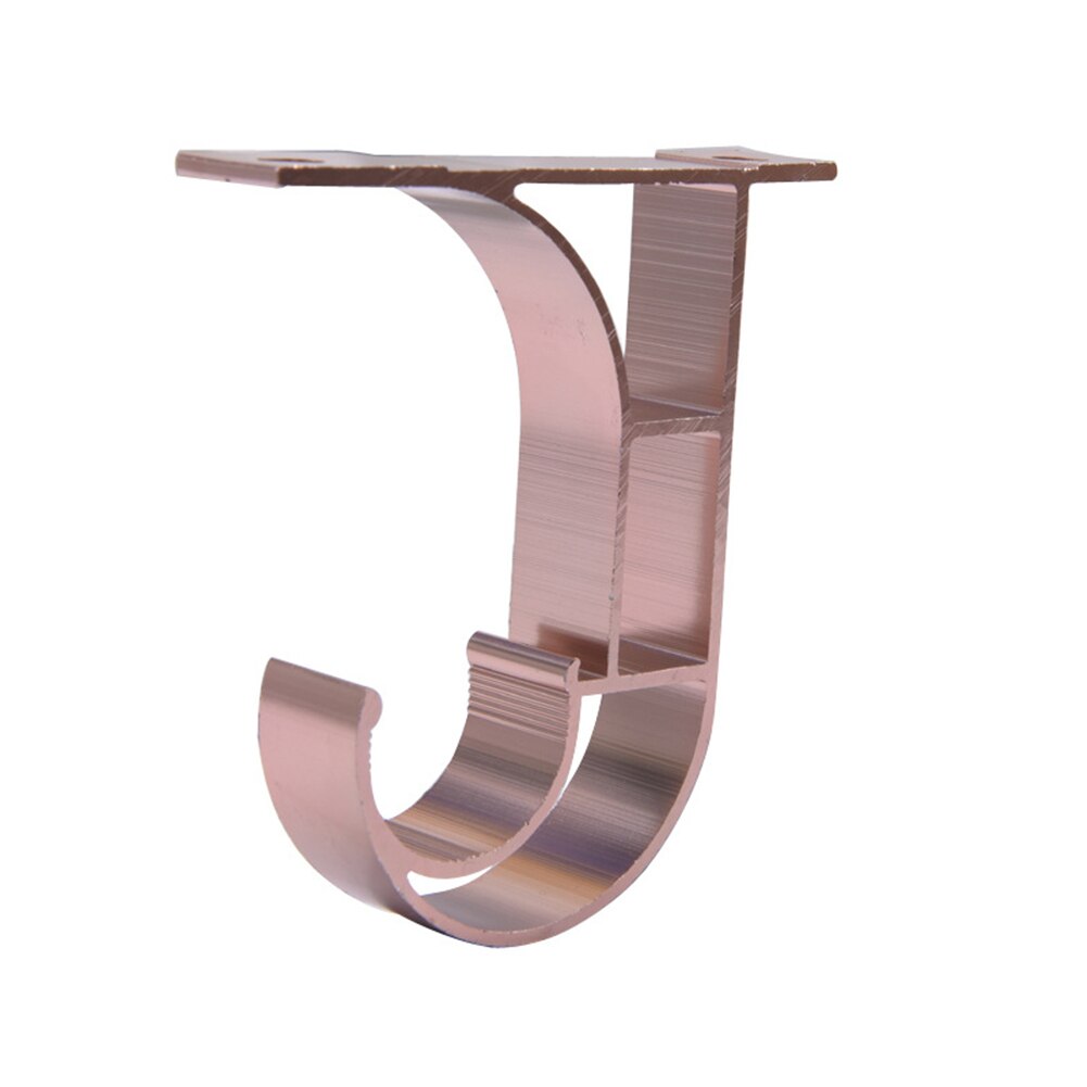 6 pièces pratique plafond tringle à rideau Installation crochet cintre Support de rangement Support accessoires: Rose Golden