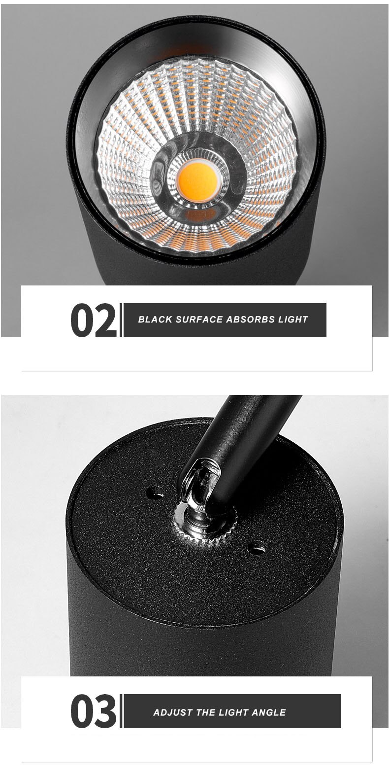 LED Downlights 220V Ceiling Spotlight Led Track Light Spot Lights Surface Mounted Lamp Kitchen Indoor Lighting