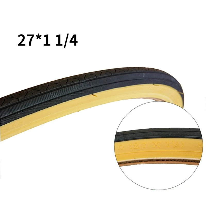 27 inch road bike 27*1 1/4 inner and outer tire 32-630 tire: WHITE