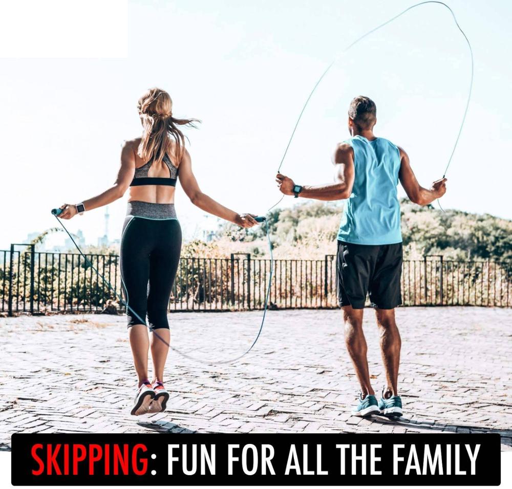3M Jumping Rope Training 2 Pcs Speed Jump Rope Fitness Skipping Ropes Heavy Jump Rope Weight Exercise Equipment for Home Workout