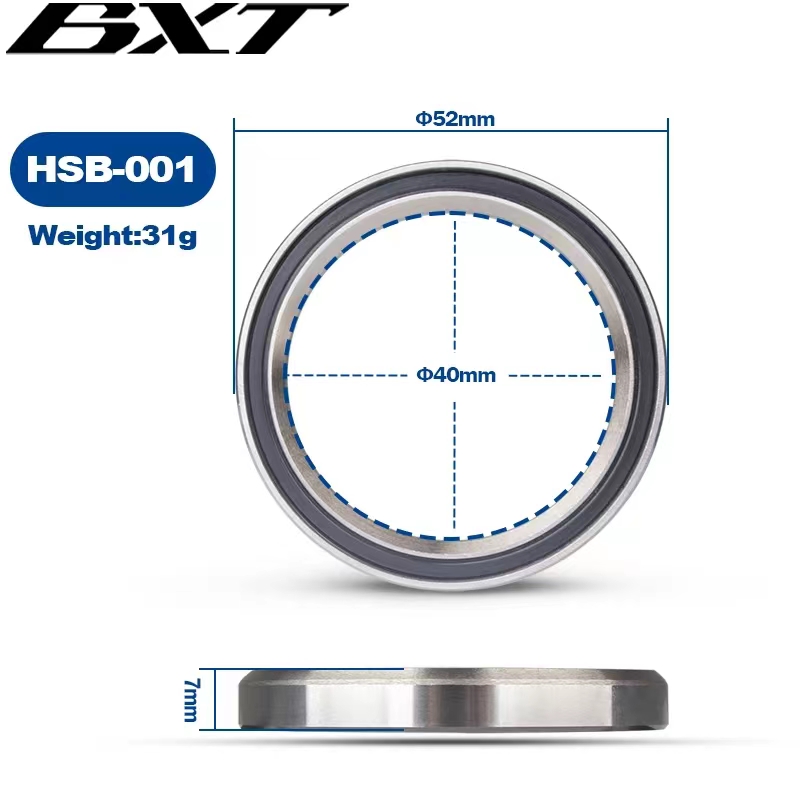 BXT Internal Line Headset Gravel Frame Round Universal Bicycle Headset Apply to 1-1/2 inch Frame Outer Cable Handlebar: VIOLET/紫罗兰