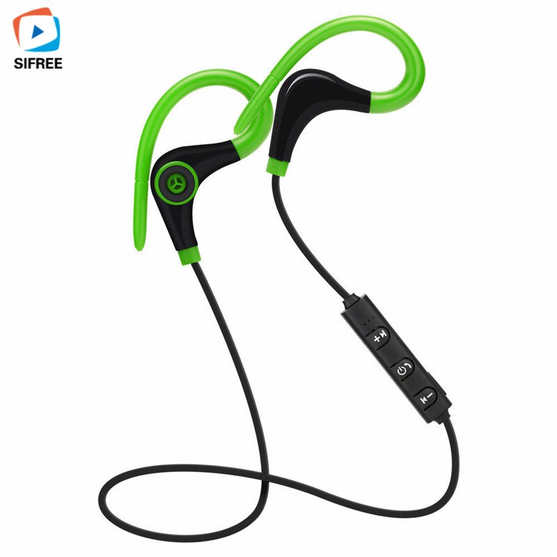 Sport Bluetooth Hoofdtelefoon Draadloze Koptelefoon Bluetooth Oortelefoon Stereo Bass Headset Gamer Handsfree Met Microfoon Voor Telefoon: green