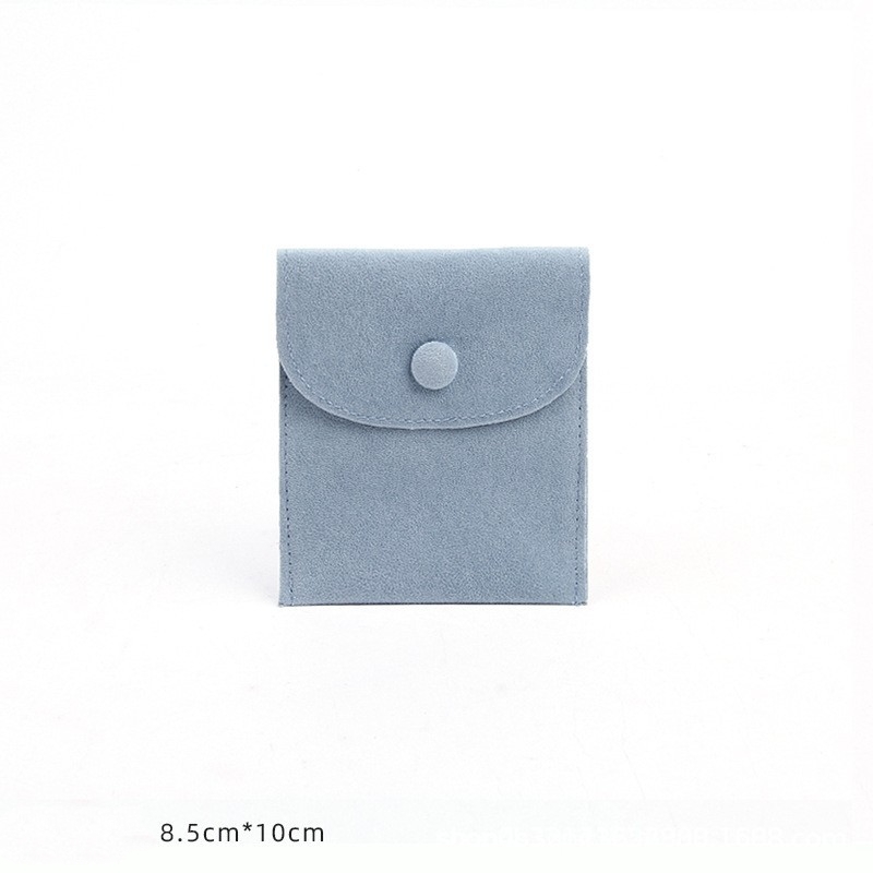 5 stuks fluwelen stoffen tassen sieraden drukknoop portemonnee zakjes voor ring armband ketting oorbellen cadeau opslag organisatie verpakking: green