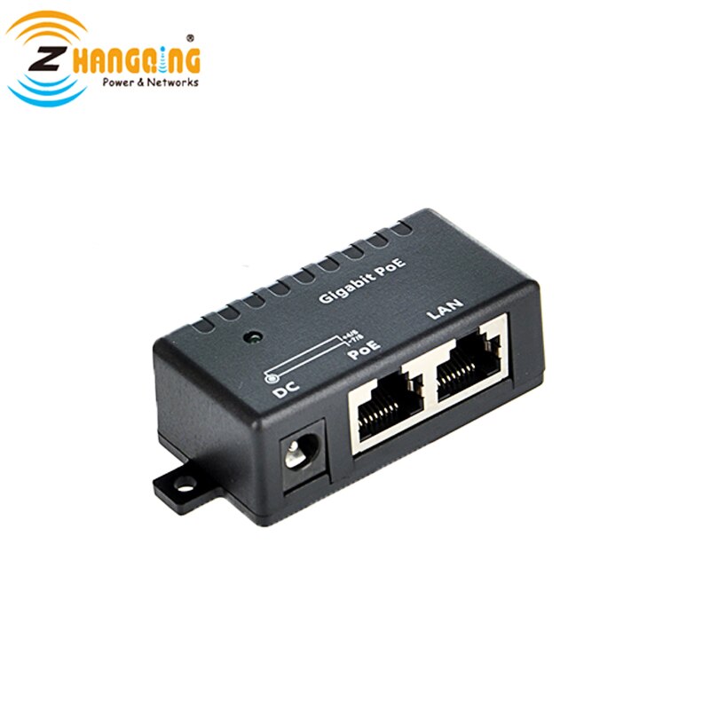 Inyector PoE Gigabit 802.3af 24V 48V, inyector PoE pasivo para punto de acceso, cámara MikroTik PoE, dispositivos UBNT