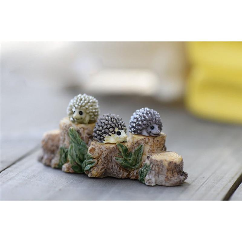 WINOMO 10 sztuk miniaturowy jeż pejzaż z ogrodem ozdoby robić dekoracji