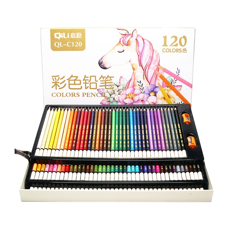120 Kleuren Lapis De Cor Professionele Olie Kleur Potloden Set Kunstenaar Schilderij Olie Kleur Potlood School Tekening Schets Art Supplies