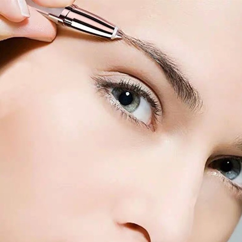 Elektrisk øjenbrynstrimmer kvinder mini øjenbrynshaver øjeblikkelig smertefri ansigtsbryn hårfjerner epilator bærbare barbermaskiner