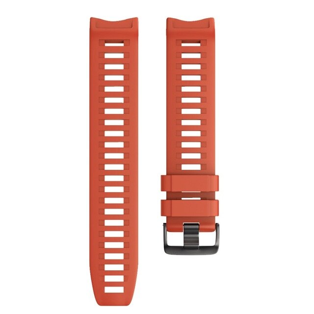 Für Garmin Instinct armband sport silikon ersatz armband farbe armband schnelle installation und entfernung zubehör: Flame red