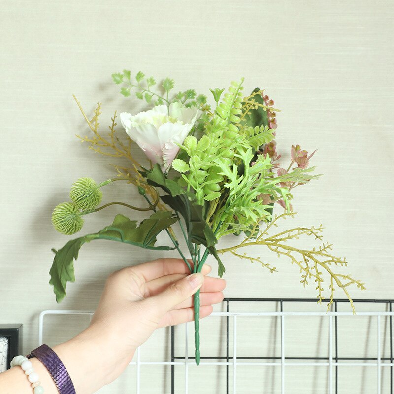 36.5cm Artificial Vegetables Flower Branch Olive Dish Cabbage for Home Decoration Wedding Plants Wall Background Center Pieces: Bouquet-1