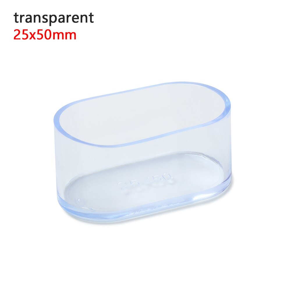 40 stücke Oval Stuhl Bein Kappen Füße Schutz Pads Möbel Tisch Abdeckungen Socken Staub Abdeckung Nicht-Unterhose Möbel Nivellierung füße: transparent 4