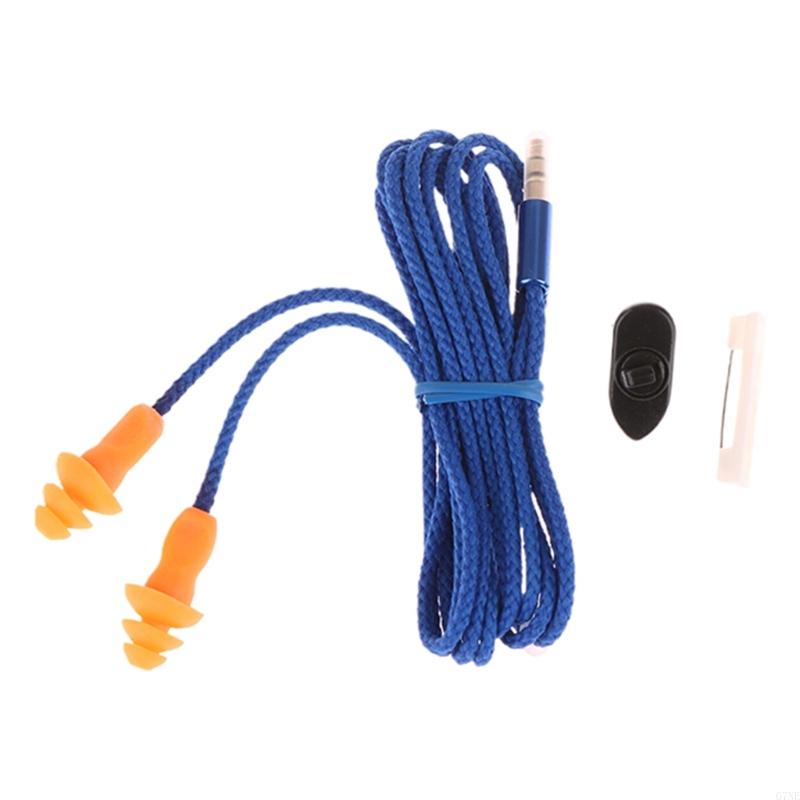 G7NE Comfortable Earbuds Earphones with Superior Sound Isolation In Ear Earplugs for Office Gym Use Headphones: Blue