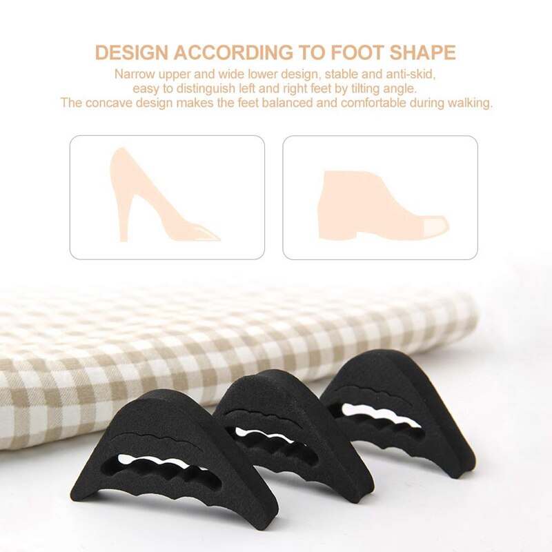 4 Pairs Toe Filler Inserts Adjustable Toe Plug Reusable Shoe Filler for Too Big Shoes for Women Men Unisex Pumps Flats Sneakers