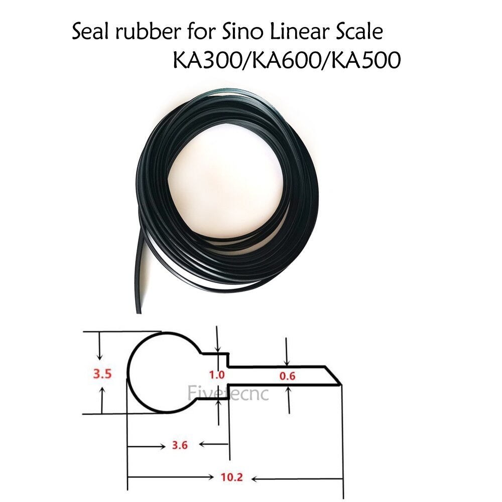 Codificador de escala lineal de goma de 5 metros, regla de rejilla de goma, cinta de regla electrónica, goma sellada a prueba de polvo: For Sino  Encoder