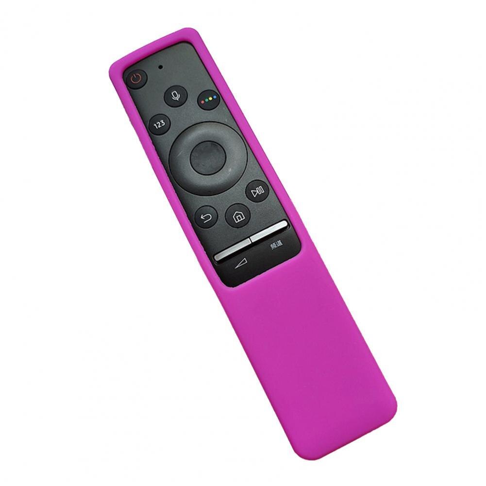 Colorful Durable Shock Proof Remote Control Cover Silicone Remote Control Protector Smooth Surface: Purple