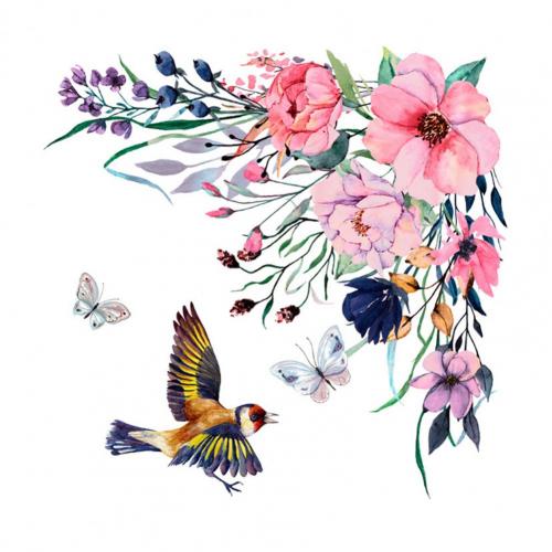 1 Set Decorative Toilet Sticker Toilet Stickers Vivid Wall Sticker Easy Use PVC Decal Self-adhesive Flower Wall Fridge Decal: Default Title