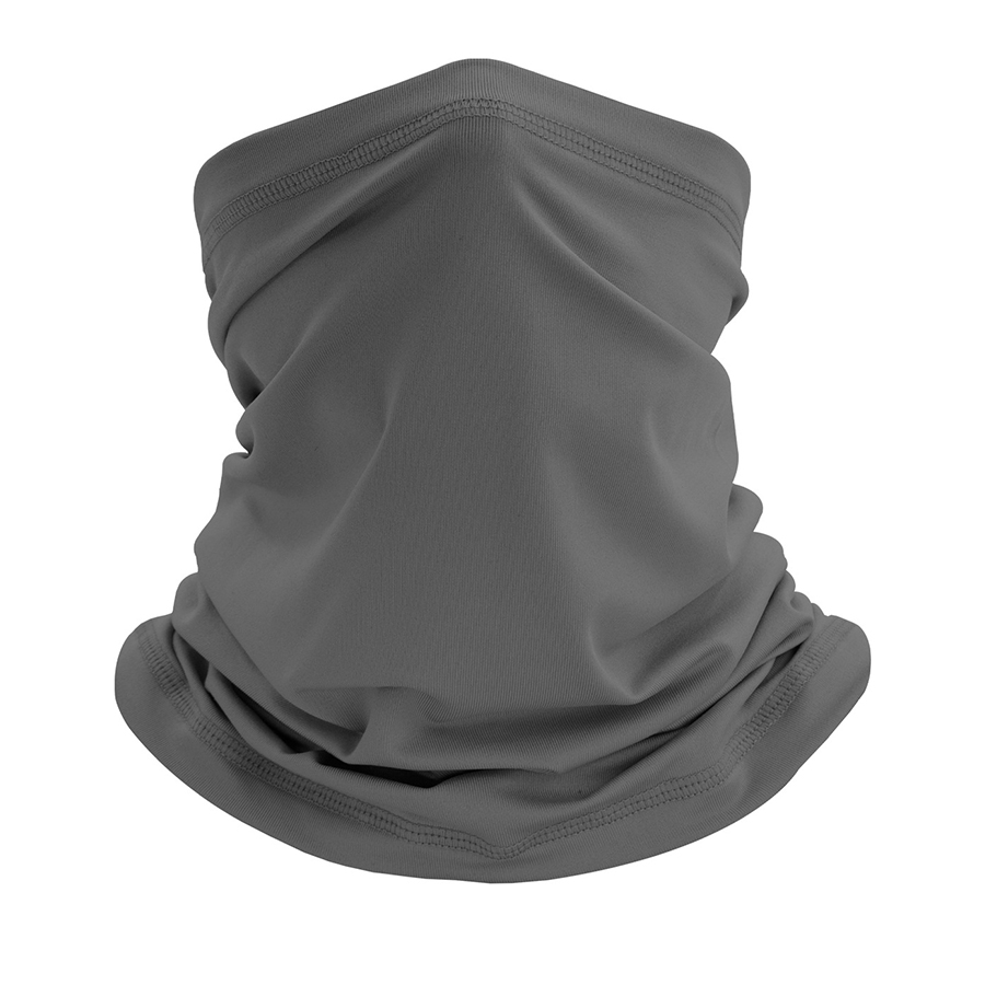 Protector solar transpirable para exteriores, Bandana deportiva de seda helada, bufanda para el cuello, toalla mágica para la cara, manga para el cuello, máscara para montar en la cabeza: Gris