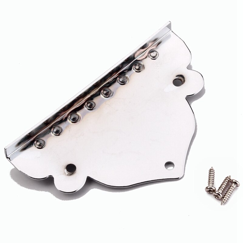 Mandolin Chrome Plated Metal 8 String Mandolin Guitar Tailpiece
